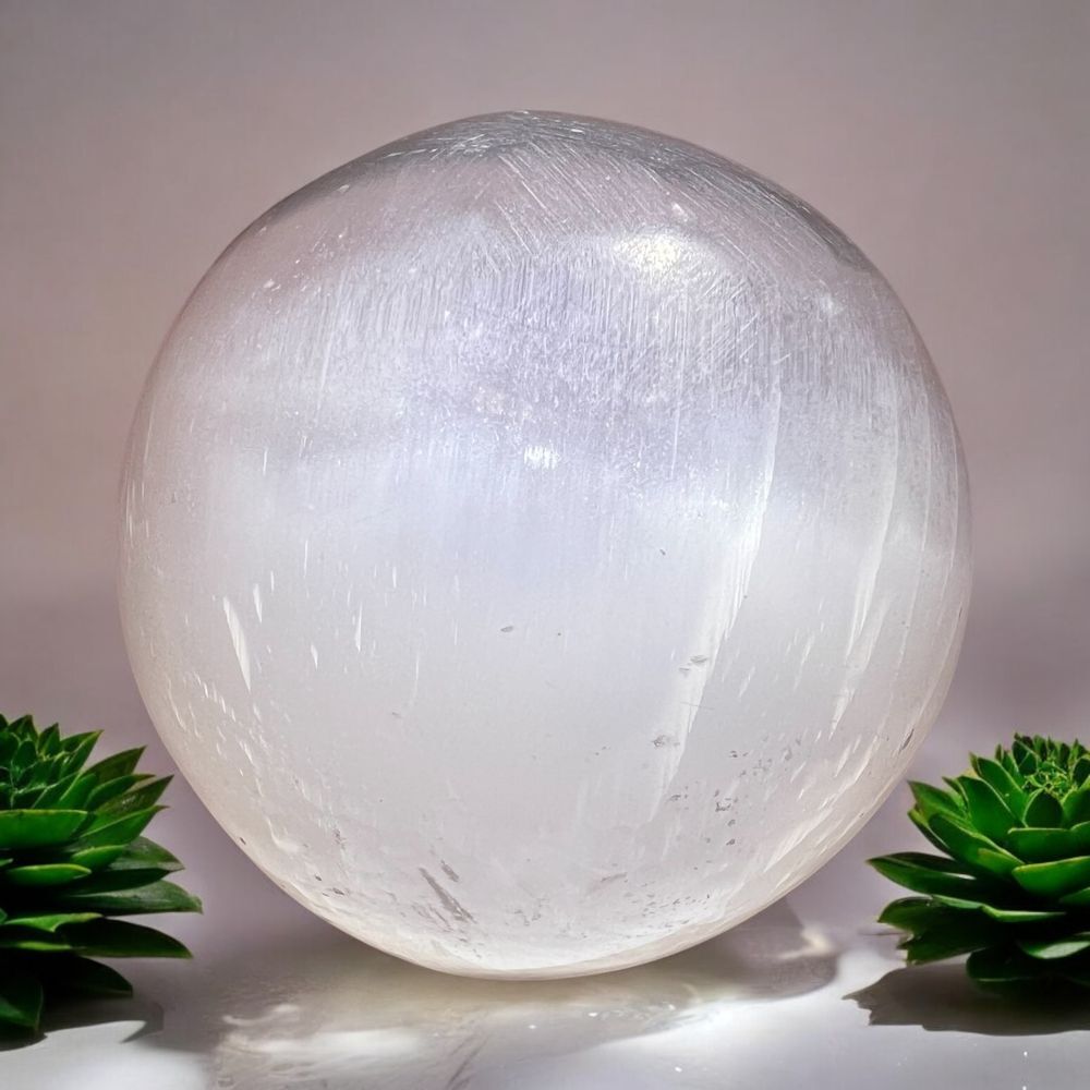 Selenite Crystal Sphere‎